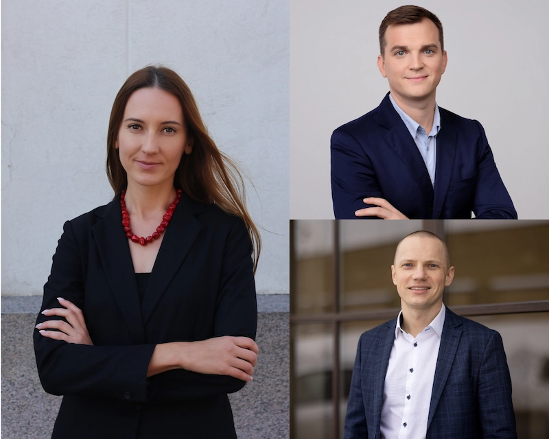 ISM tyrėjai Laurynas Jasaitis, Andrej Voinilko ir profesorė Dr. Vita Akstinaitė