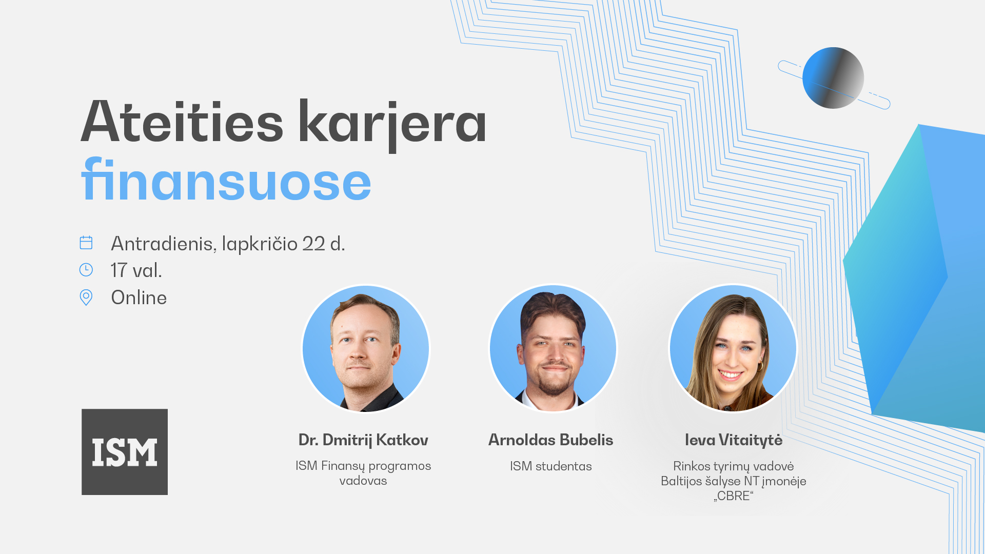 ISM renginių ciklas - Ateities karjera