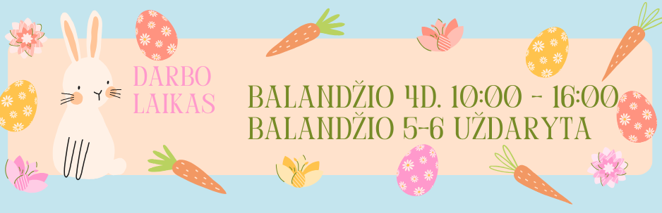 ISM Bibliotekos darbo-laikas per Velykas