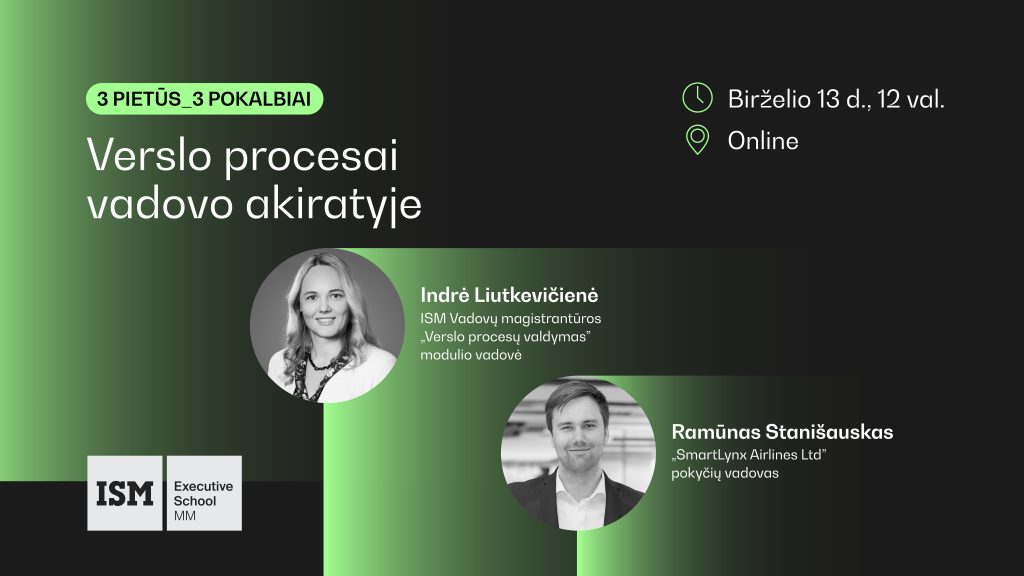 Renginys - ISM Executive School bendruomenės pietų pokalbiai