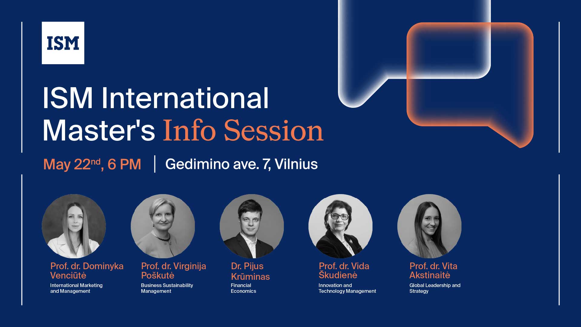 ISM International Master's Info Session, ISM University