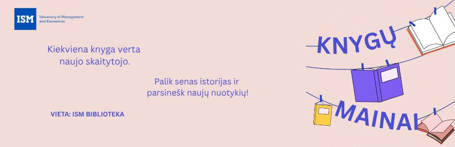 Knygu mainai ISM bibliotekoje