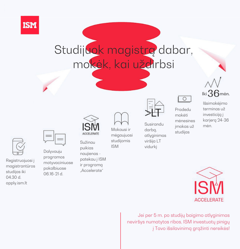 ISM magistratūros studijos