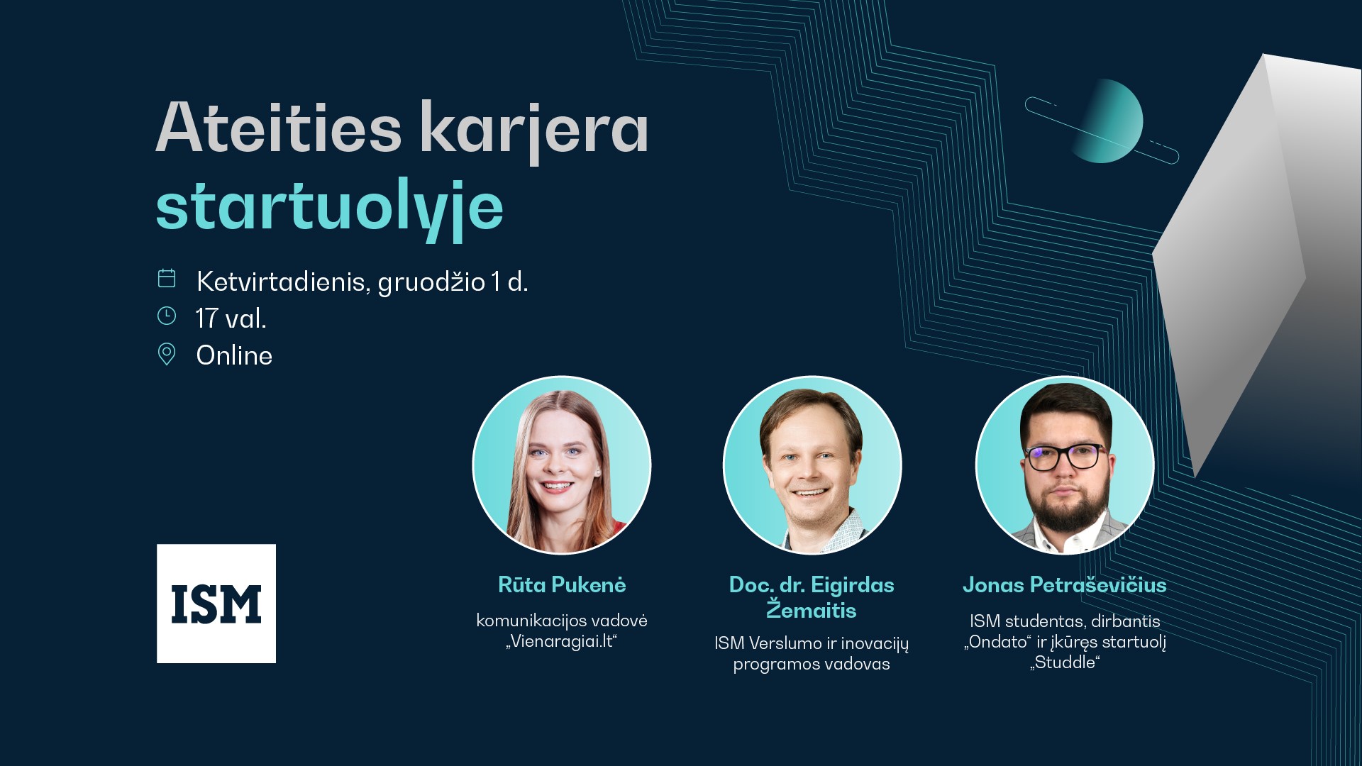 ISM renginių ciklas - Ateities karjera vizualas