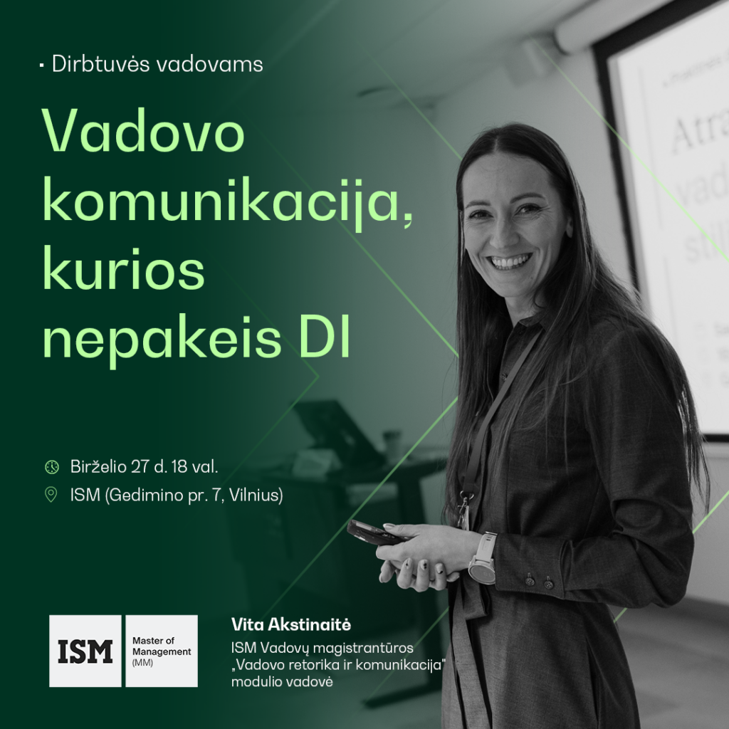 Vitos Akstinaitės renginys vadovams