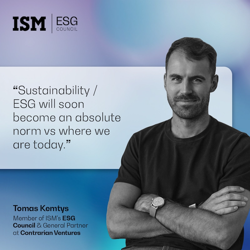 ISM ESG Council narys Tomas Kemtys