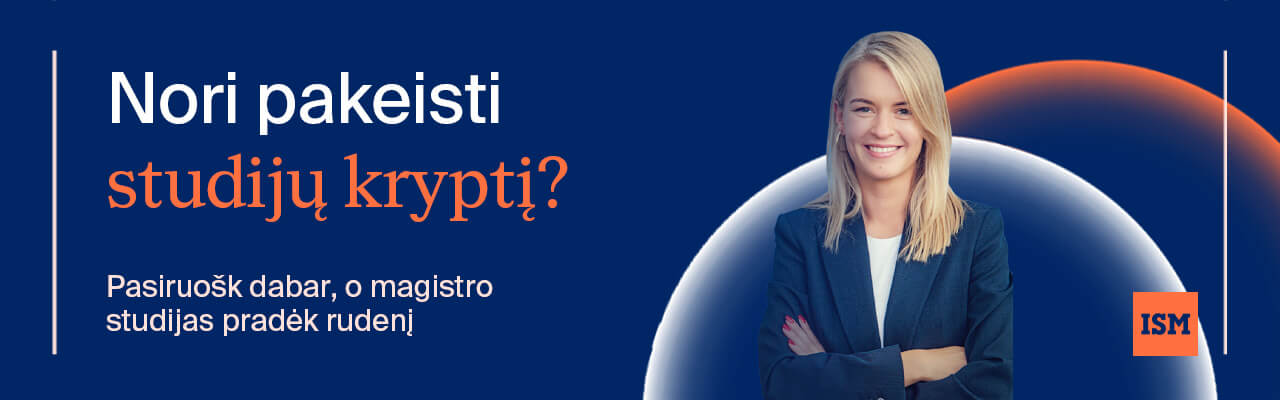 ISM, Magistras. Pakeisti studiju skrypti banner.